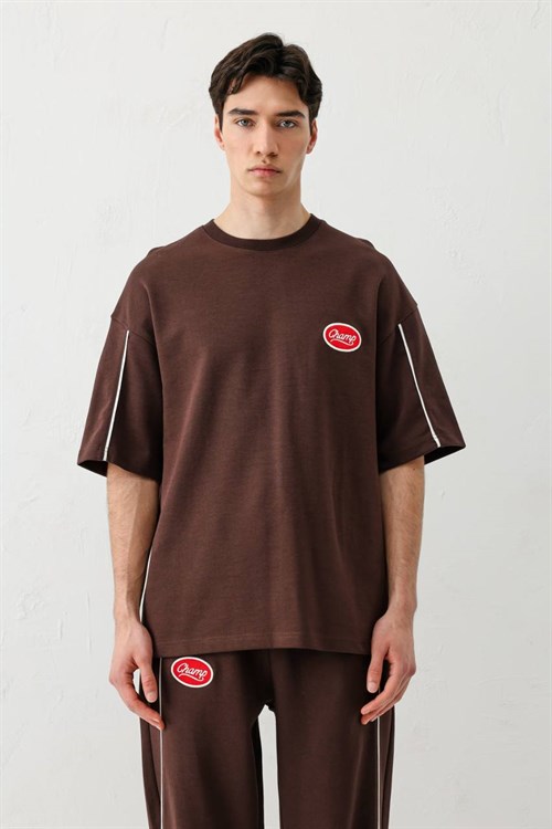 Wholesale Mens Brown T-Shirt and Pants Set