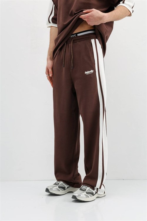 Wholesale Mens Brown T-Shirt and Pants Set