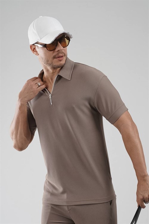 Wholesale Mens Brown T-Shirt and Pants Set
