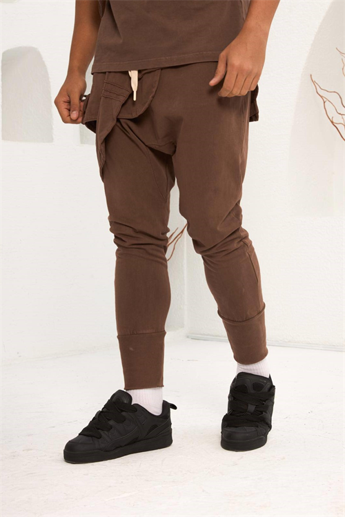 Wholesale Mens Brown T-Shirt and Pants Set