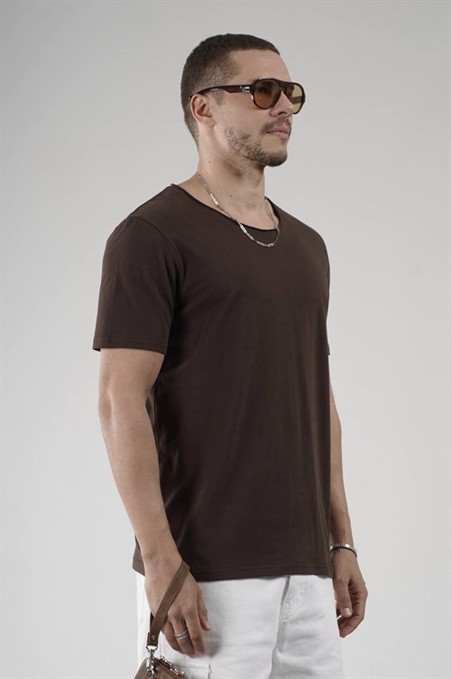 Wholesale Mens Brown T-Shirt