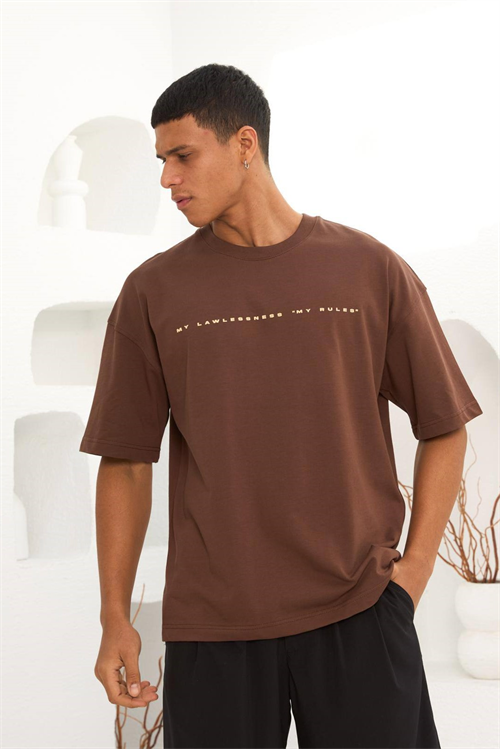 Wholesale Mens Brown T-Shirt