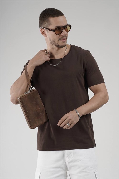 Wholesale Mens Brown T-Shirt
