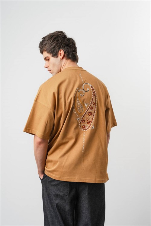 Wholesale Mens Camel T-Shirt