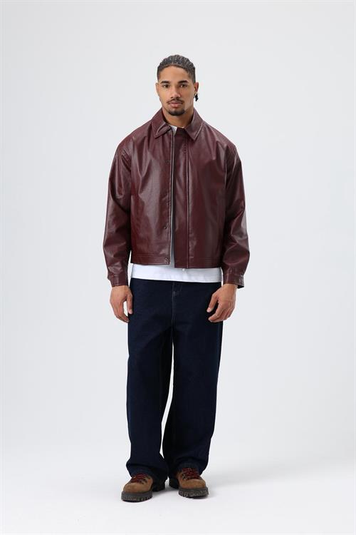 Wholesale Mens Chocolate Leather Jacket