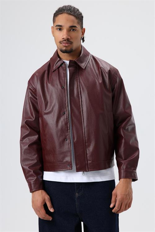 Wholesale Mens Chocolate Leather Jacket