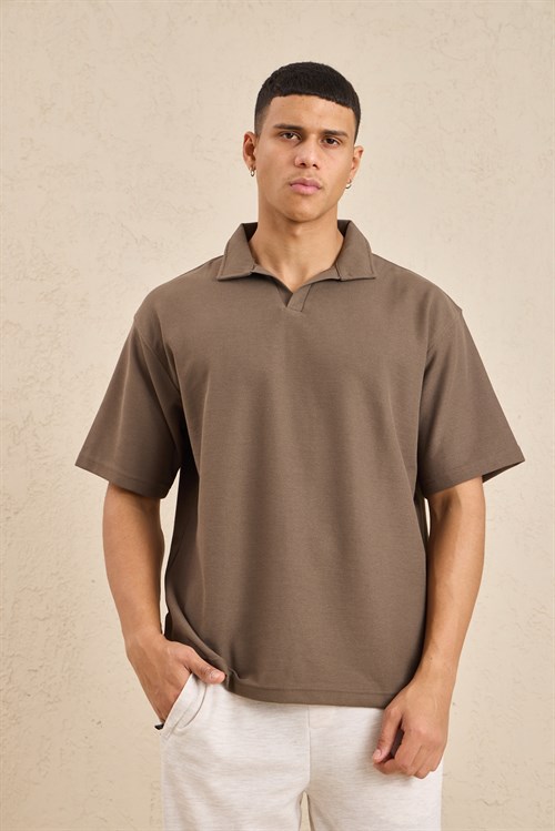 Wholesale Mens Coffee Brown Regular Fit Polo Shirt