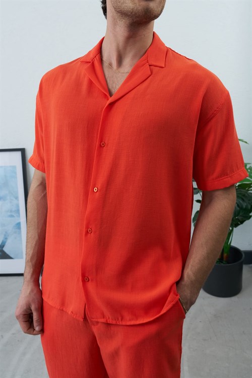 Wholesale Mens Coral Shirt