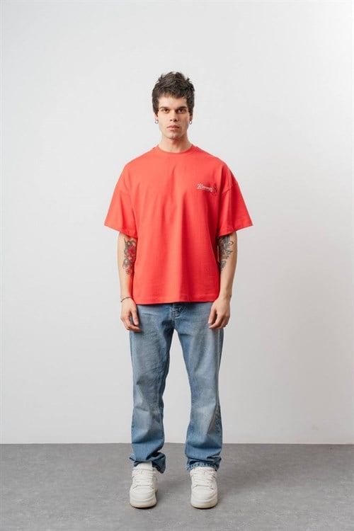 Wholesale Mens Coral T-Shirt