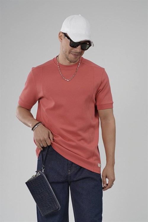 Wholesale Mens Coral T-Shirt