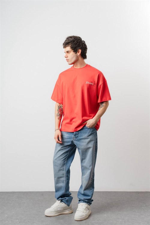Wholesale Mens Coral T-Shirt