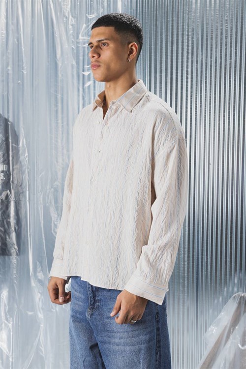 Wholesale Mens Cream Shirt