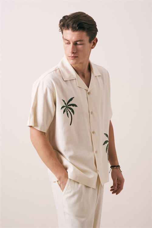 Wholesale Mens Cream Shirt
