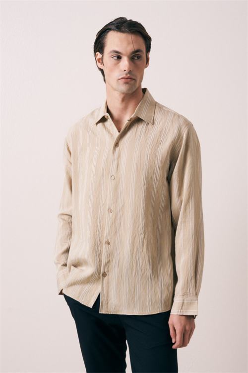 Wholesale Mens Cream Shirt