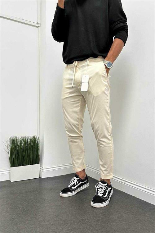 Wholesale Mens Cream Slim Fit Jeans