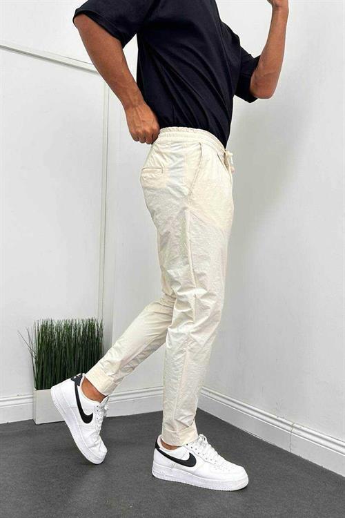 Wholesale Mens Cream Slim Fit Pants