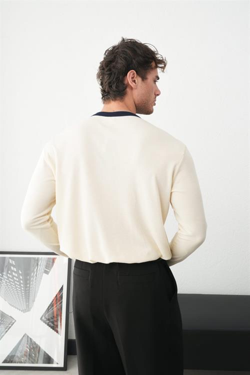 Wholesale Mens Cream Sweatshirt