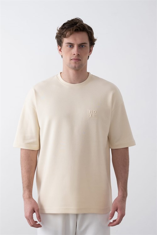 Wholesale Mens Cream T-Shirt