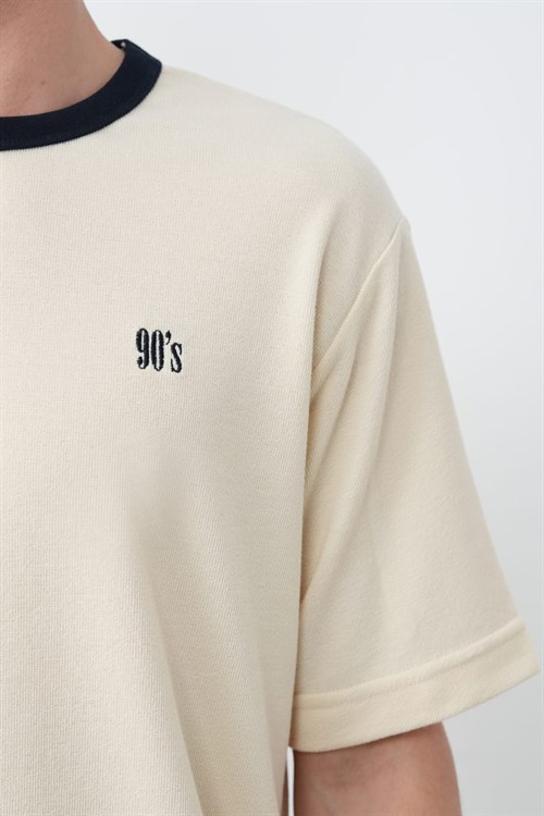 Wholesale Mens Cream T-Shirt