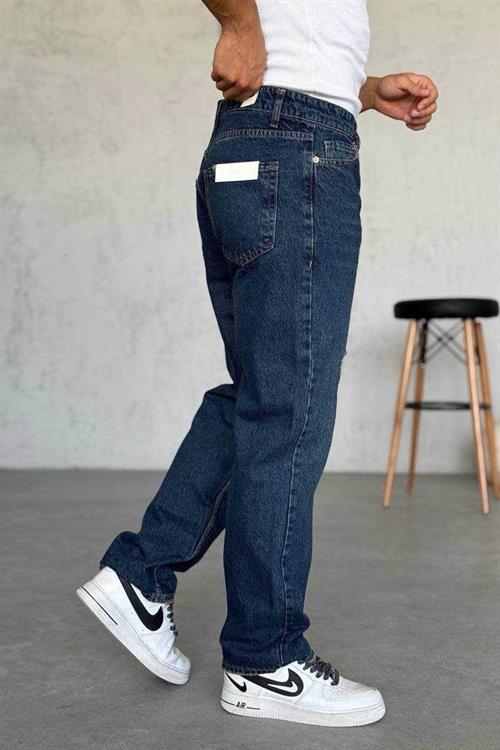 Wholesale Mens Dark Blue Baggy Jeans