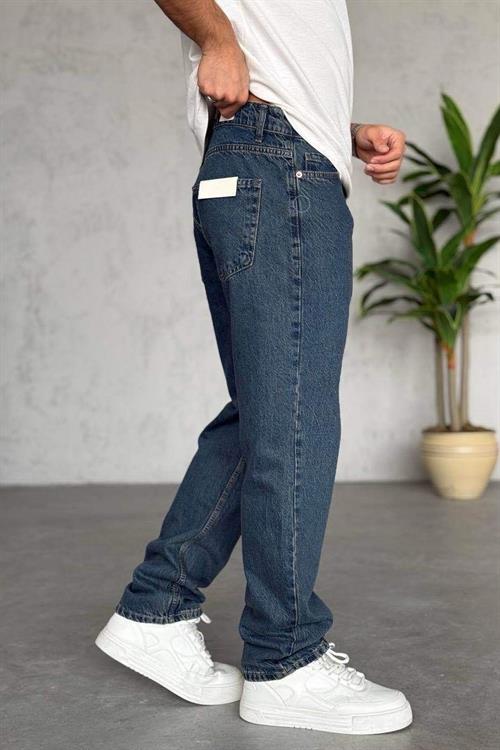 Wholesale Mens Dark Blue Baggy Jeans