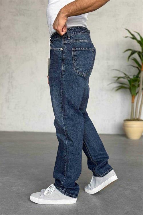 Wholesale Mens Dark Blue Baggy Jeans