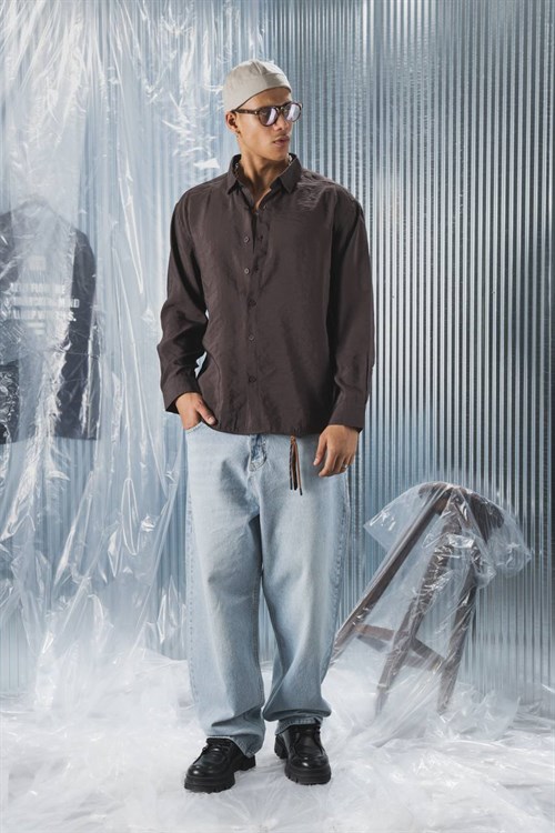 Wholesale Mens Dark Brown Shirt