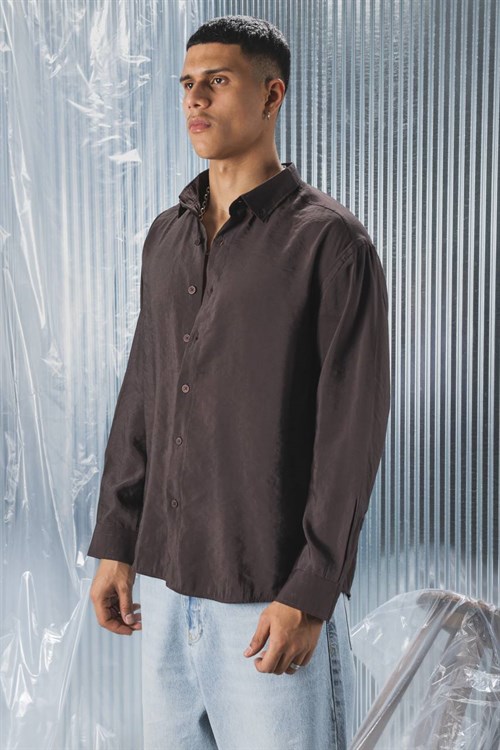 Wholesale Mens Dark Brown Shirt
