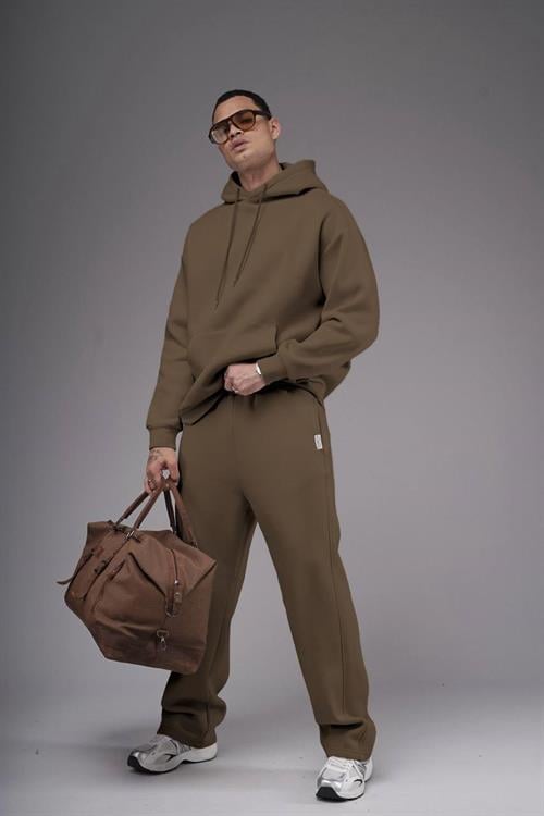 Wholesale Mens Dark Sand Oversize Tracksuit