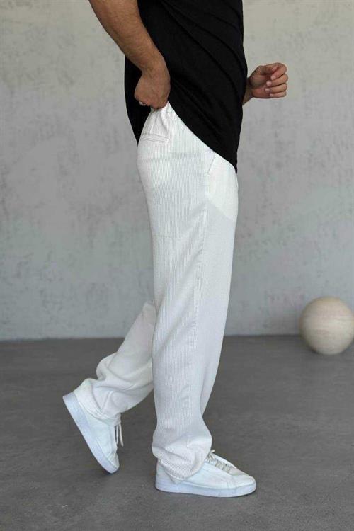 Wholesale Mens Ecru Baggy Pants