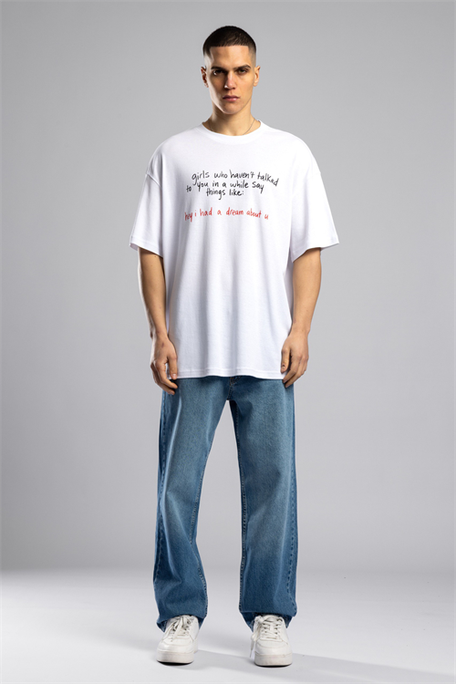 Wholesale Mens Ecru Basic T-shirt