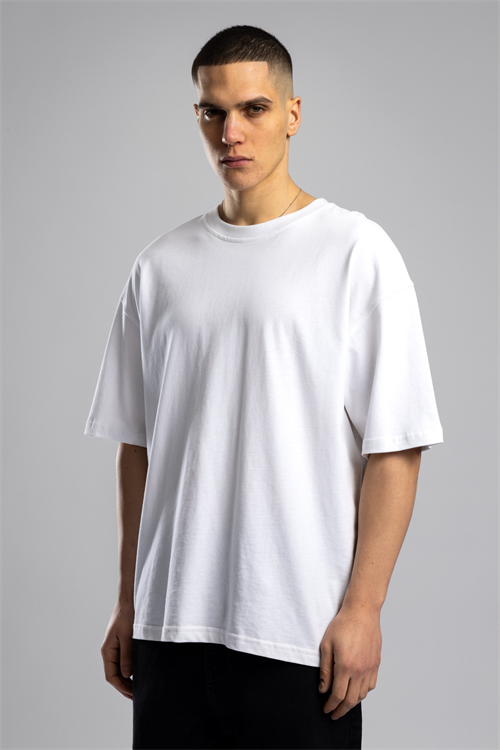 Wholesale Mens Ecru Basic T-shirt