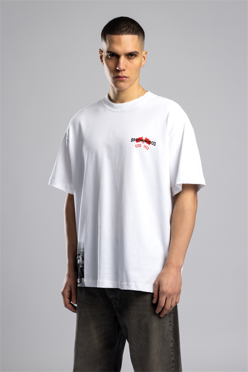 Wholesale Mens Ecru Basic T-shirt