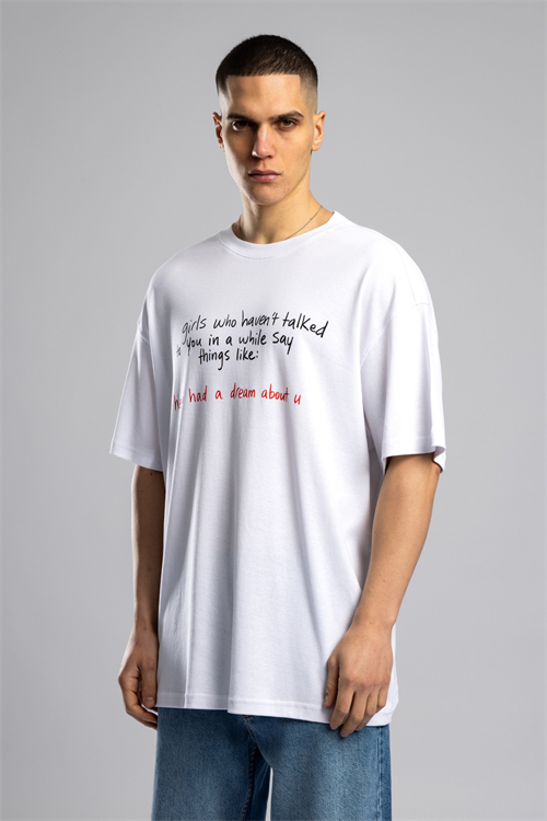 Wholesale Mens Ecru Basic T-shirt