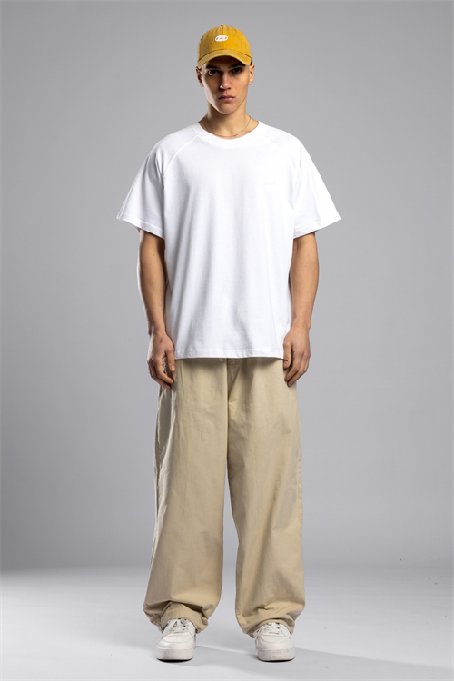 Wholesale Mens Ecru Basic T-shirt