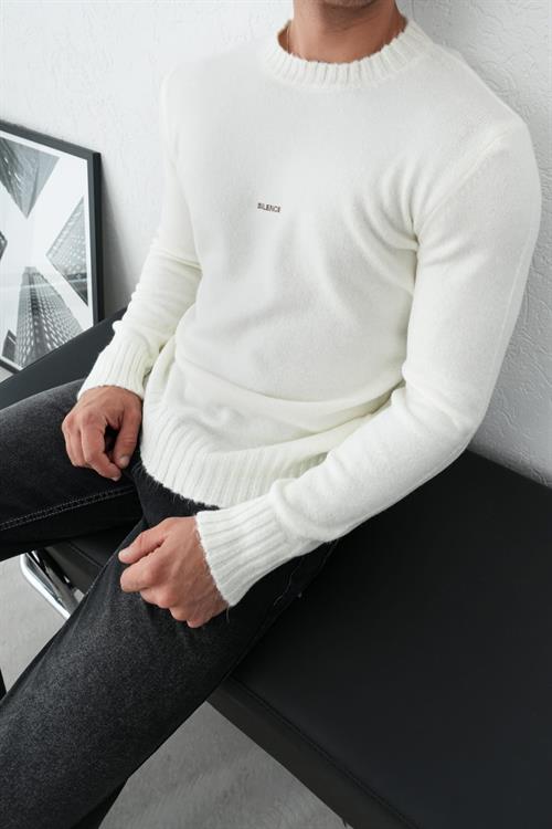 Wholesale Mens Ecru Knit Sweater