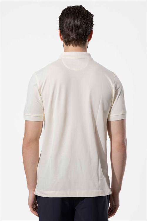Wholesale Mens Ecru Polo T-Shirt