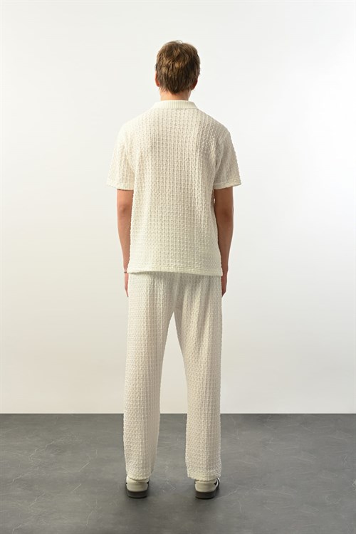 Wholesale Mens Ecru Polo T-Shirt