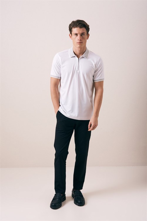 Wholesale Mens Ecru Polo T-Shirt