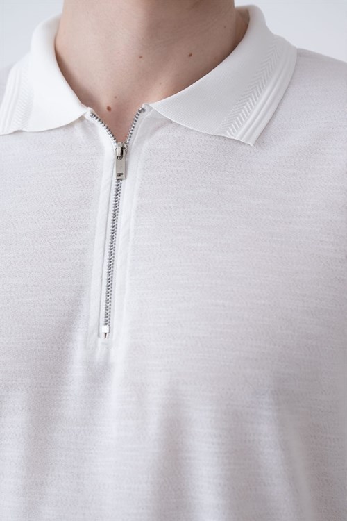 Wholesale Mens Ecru Polo T-Shirt