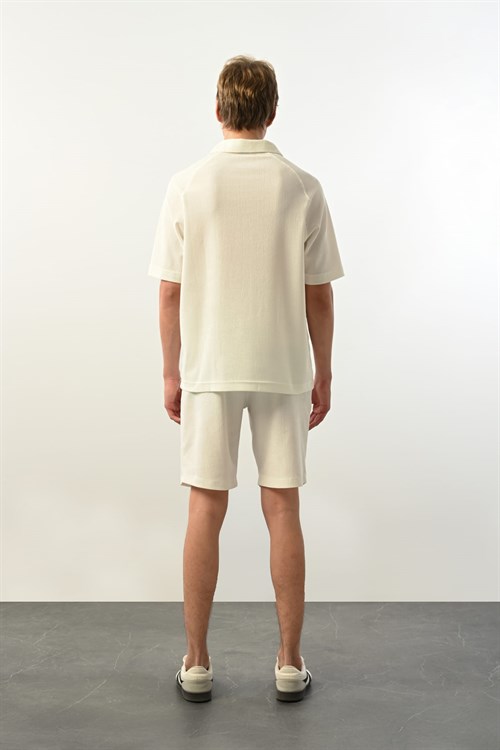 Wholesale Mens Ecru Polo T-Shirt