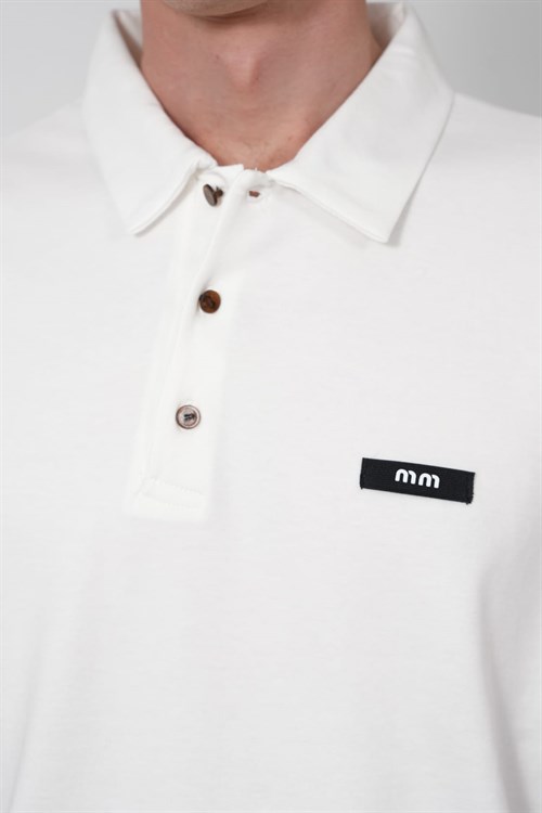 Wholesale Mens Ecru  Polo T-Shirt