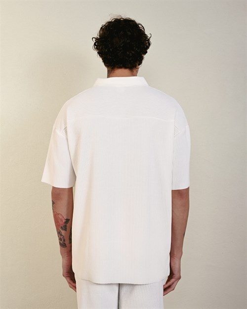 Wholesale Mens Ecru Polo T-Shirt