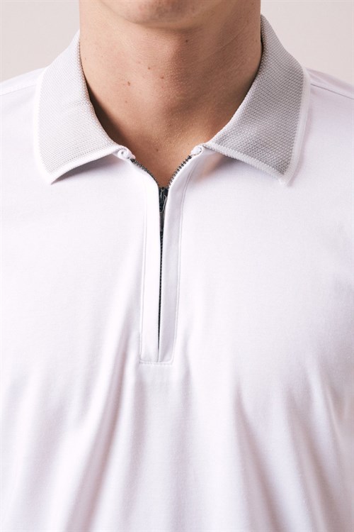 Wholesale Mens Ecru Polo T-Shirt