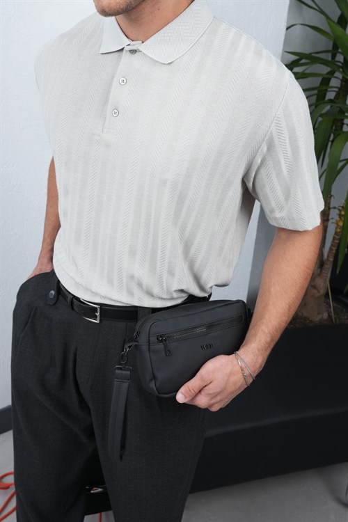 Wholesale Mens Ecru Polo T-Shirt