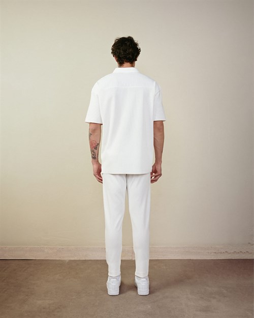 Wholesale Mens Ecru Polo T-Shirt