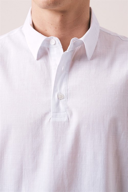 Wholesale Mens Ecru Polo T-Shirt