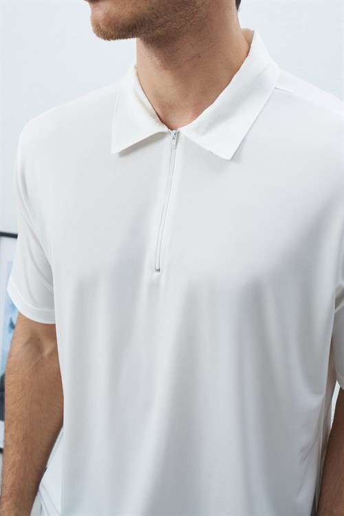 Wholesale Mens Ecru Polo T-Shirt