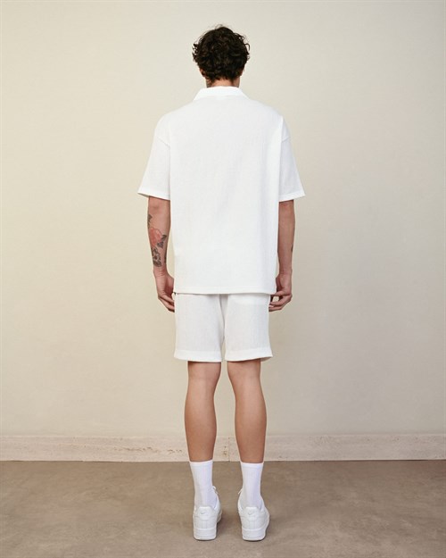 Wholesale Mens Ecru Polo T-Shirt