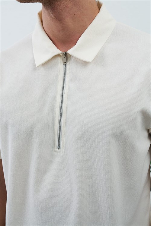 Wholesale Mens Ecru  Polo T-Shirt